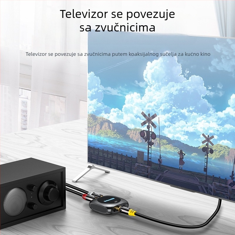 Unnlink 1272 Digitalni optičko/koaksijalno/Bluetooth na analognu 3,5 mm pretvarač