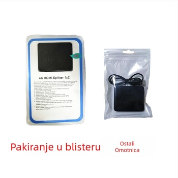 HDMI 1x2 splitter i prekidač za 1080p prikaz, ulaz 1, izlaz 2