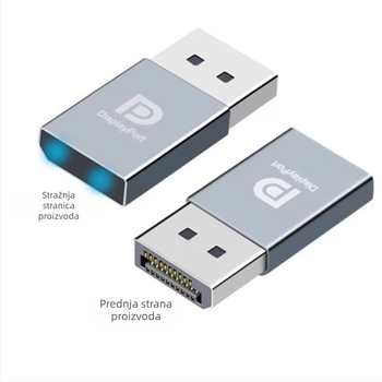 DP virtualni display adapter, 4K rezolucija, Windows 7 kompatibilnost, daljinsko buđenje