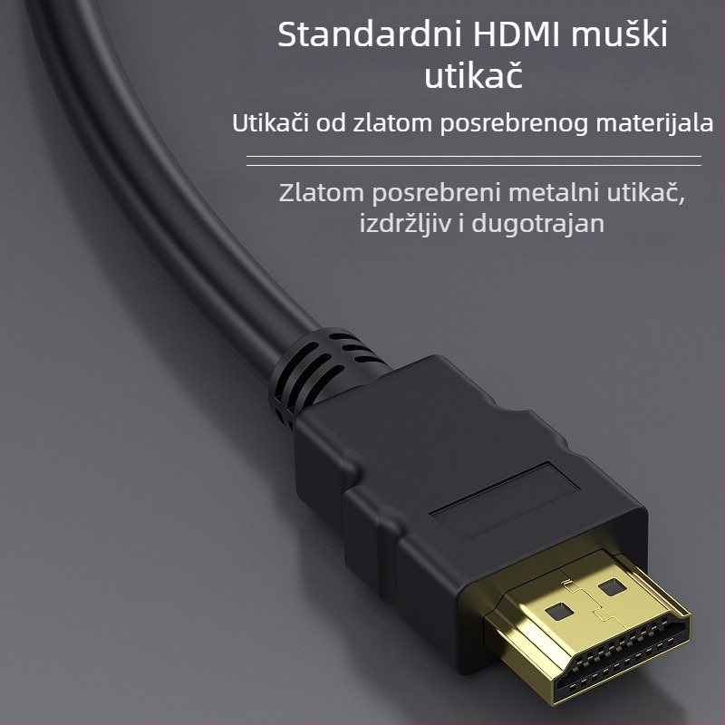 Cobolong HDMI splitter kabel 1x2, 1×muški na 2×ženska, 1080p, HDMI verzija 1.4, PVC kućište