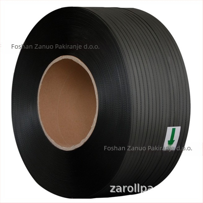Strojna PP traka za pakiranje, antistatična, tiskana vodljiva, topljiva traka za IC čipove, duljina 1000 m, debljina 0,7 mm, unutarnji promjer 200 mm, nosivost 80 kg