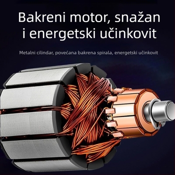 Električna pumpa za vozila, dvostruki cilindar, 220W, 12V, punjiva, digitalni displej