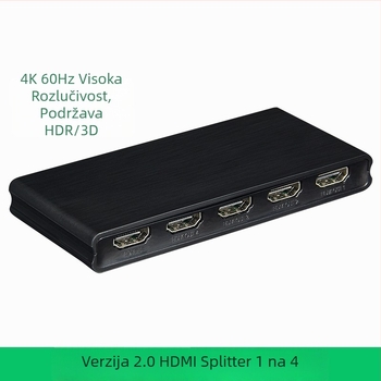 HDMI 1x4 splitter, 4K60Hz HDR, verzija 2.0, model HD20220601
