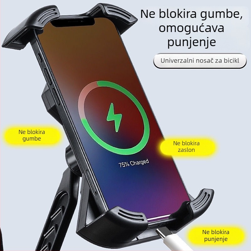 Fei Huangjia držač za telefon za automobil – univerzalni plastični nosač s anti-vibracijskom funkcijom, za motocikle i električna vozila