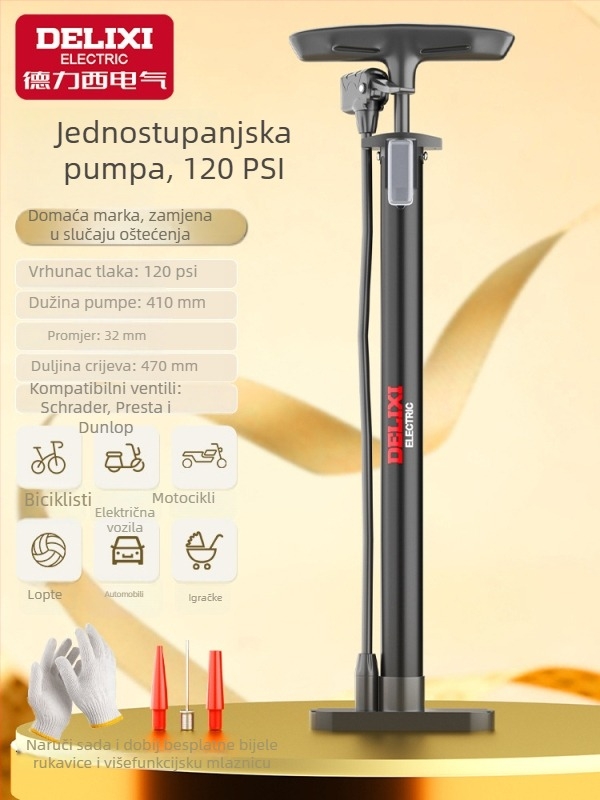 Ručna pumpa za bicikle, prijenosni mini napuhivač