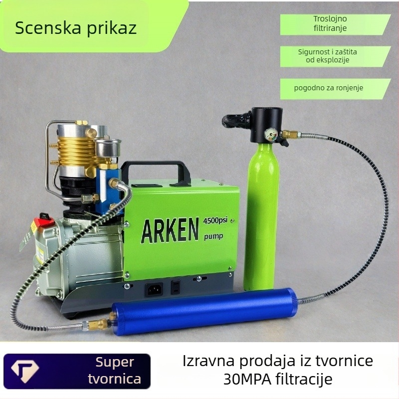 Filter za odvajanje ulja od vode s dvostrukim odjeljivanjem za visokotlačnu pumpu za nadimanje, aluminijsko tijelo, ARKEN