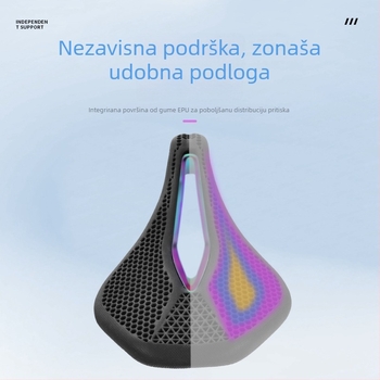 Sjedalo za bicikl s šupljom ćelijskom ventilacijom, model 218, od gume, marka Linding