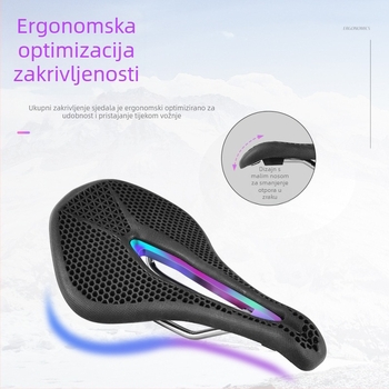 Sjedalo za bicikl s šupljom ćelijskom ventilacijom, model 218, od gume, marka Linding