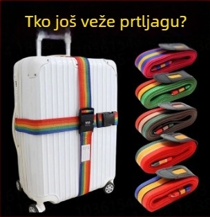 Pojas za jačanje prtljage – platno, zaštita od krađe, prugasti uzorak, marka Peng Yi