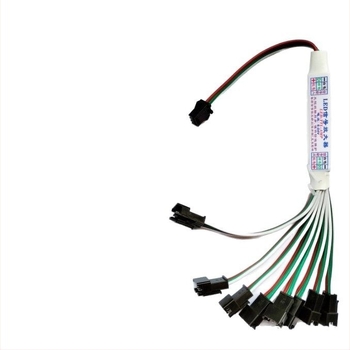 LED TTL pojačivač signala, 8-kanalni, 3P priključak, model LED-TTL-AMP-8, napon 5–24V