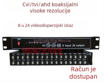 Haodewo TVI/CVI/AHD koaksijalni HD video razdjelnik, konfiguracije 1x3 i 8x24, Haodewo marka, model 1