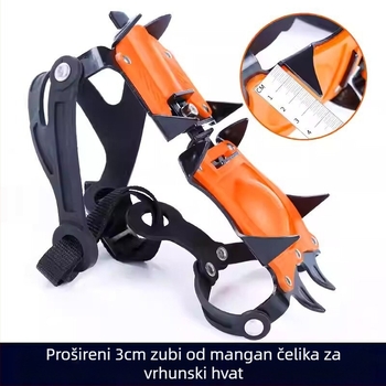 Kramponi za cipele – 18 zuba, mangan čelik, profesionalne klase za planinarenje