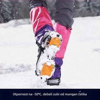 Kramponi za cipele – 18 zuba, mangan čelik, profesionalne klase za planinarenje