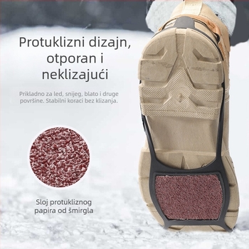 Protizklizne navlake za cipele od TPE-a, za zimu, 100 parova u kutiji, proizvedeno u Kini