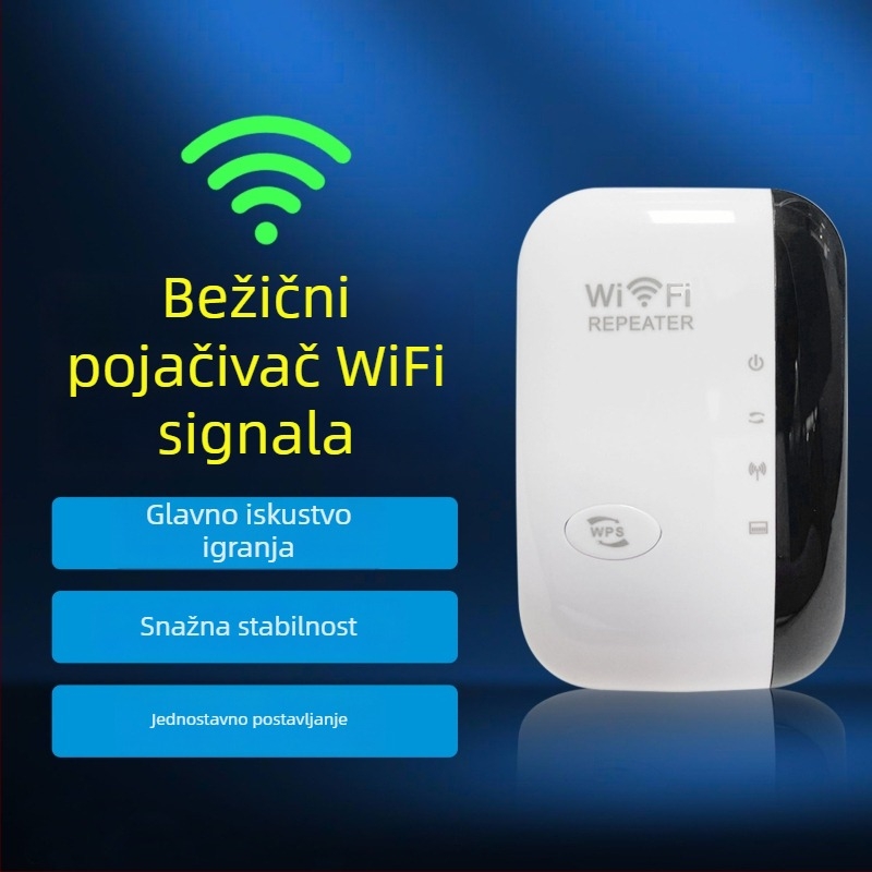 Bežični ponavljač WiFi Z300B (Cat5 kabel, domet 15-30 m, brzina 300 m, zaštita od udara groma)