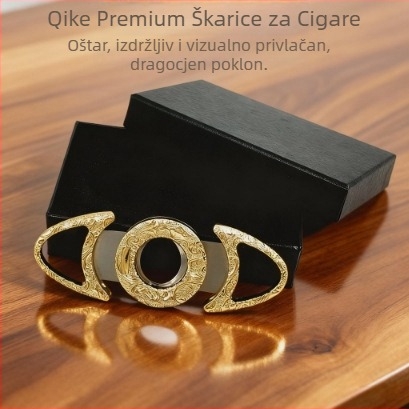 Rezač za cigare, nehrđajući čelik, ručno izrađen, gravura na metalu, prilagodljiv, profesionalna kvaliteta