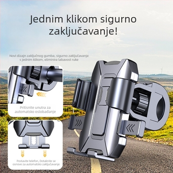 Držač za telefon za električna vozila, motocikle i planinska bicikla | Legura + plastika | Model 108 | Auto nosač za telefon | Podrška prilagodbi