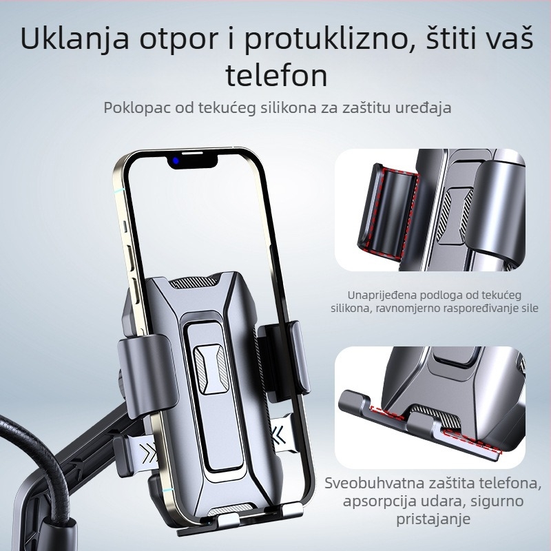Držač za telefon za električna vozila, motocikle i planinska bicikla | Legura + plastika | Model 108 | Auto nosač za telefon | Podrška prilagodbi