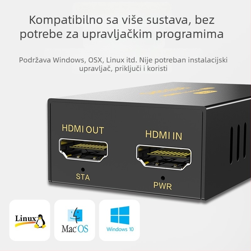 HDMI mrežni proširivač DH2120AB, RJ45 prijenos 120 m, 1080p, daljinsko buđenje
