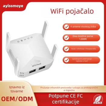 WiFi repetitor HA146 - Dvobandni, domet 1200 m, 802.11ac, Gigabit brzina