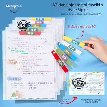 A3 dokument klip, plastika, jednoklip dizajn, stisak 1