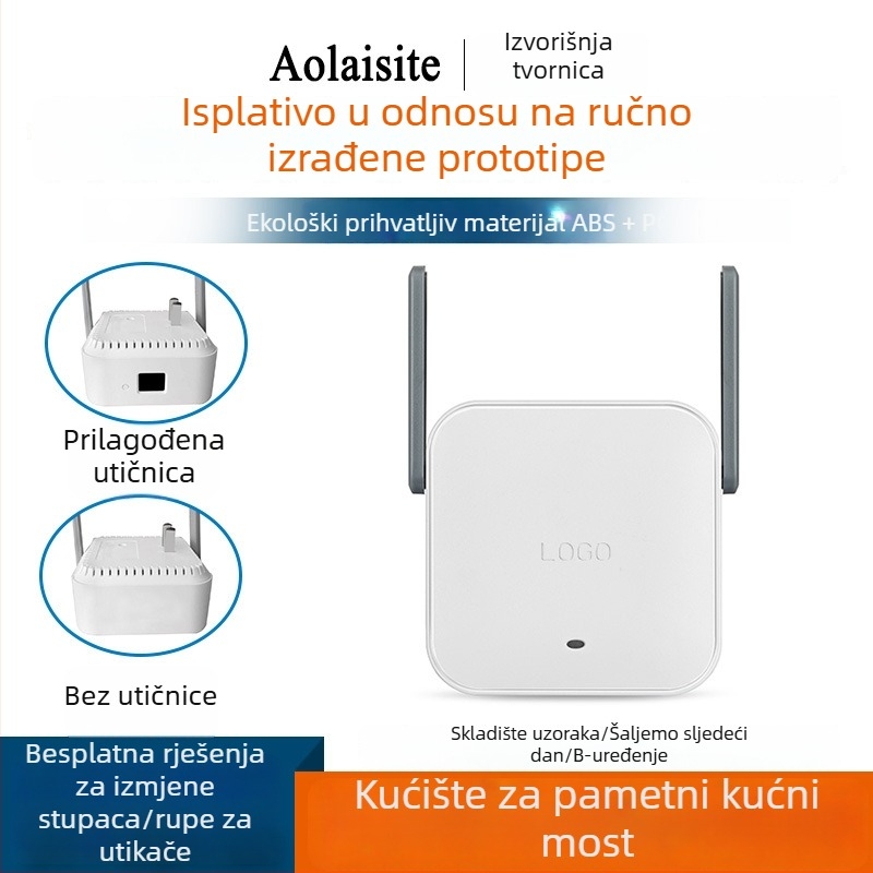 Kućište za WiFi pojačivač signala LYQ013, ABS+PC, električno kućište, marka 013
