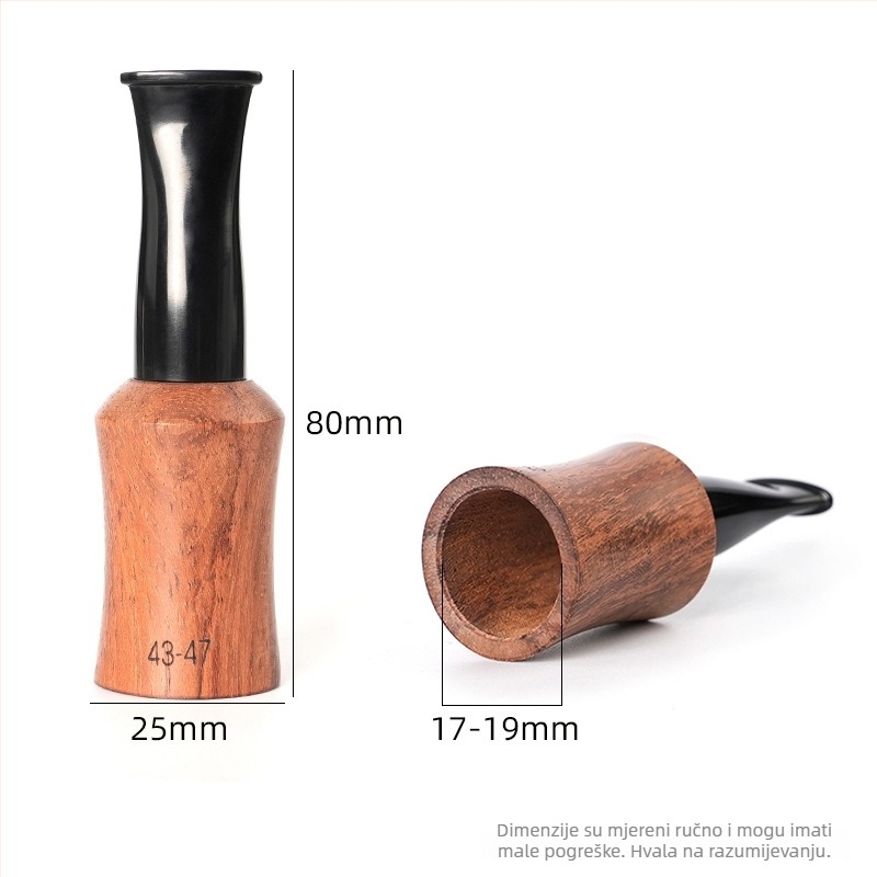 OLD FOX Usni dio za cigare iz Rosewood-Acrylic — prilagodljiv, uz priručnik, jednostavan stil