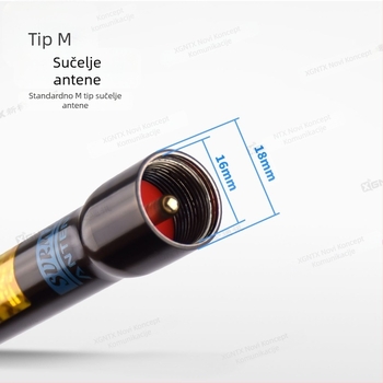 Automobilska antena s dvostrukim segmentom SM-510B - visok dobitak 3.2/5.2 dBi - 50W