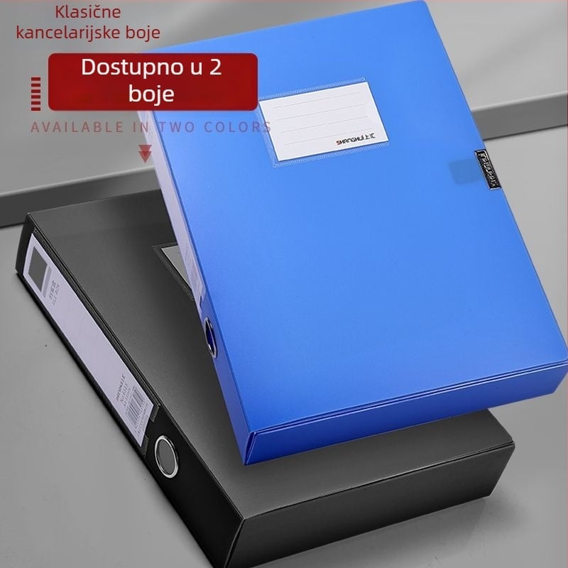 Sklopiva kutija za dokumente A4, PVC materijal, s ispisanim logotipom