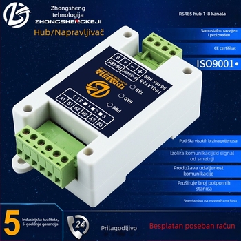 RS485 1-16-kanalni hub repeater modul s fotoelektričnom izolacijom, pojačivačem signala, protiv smetnji i zaštitom od groma