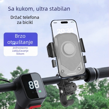Držač za mobitel za motocikl, bicikl i električno vozilo – šok-otporan i stabilan, plastična konstrukcija, podržava OEM prilagodbu