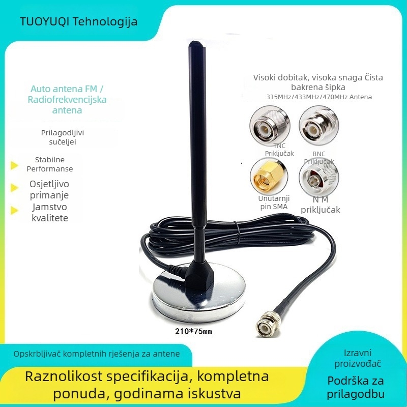 Tuoyuqi automobil FM antena s vakuum čašicom za bolje primanje signala