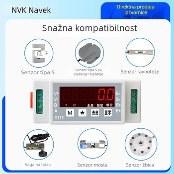 Navic šinskog tipa mjernog pretvarača za vaganje s RS485 digitalnim pojačivačem signala i modulom za prikupljanje signala senzora, model C113