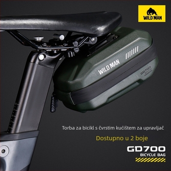 WILD MAN torba za sjedalo bicikla - PU+EVA+polyester; 0.8L; model GD700; marka WILD MAN; za pohranu malih predmeta i gadgeta