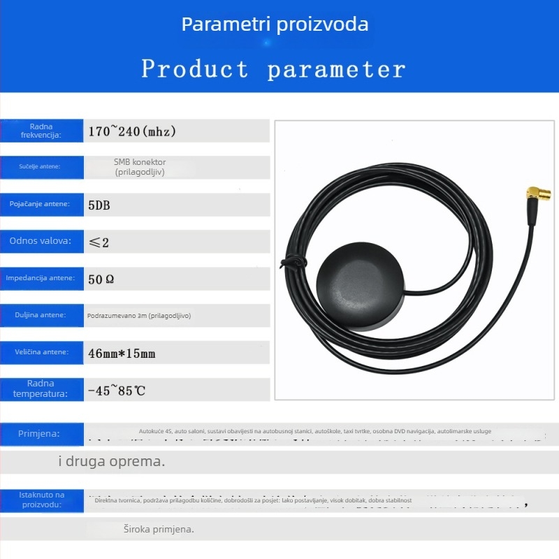 Auto FM antena New Hongyu, visok dobitak signala