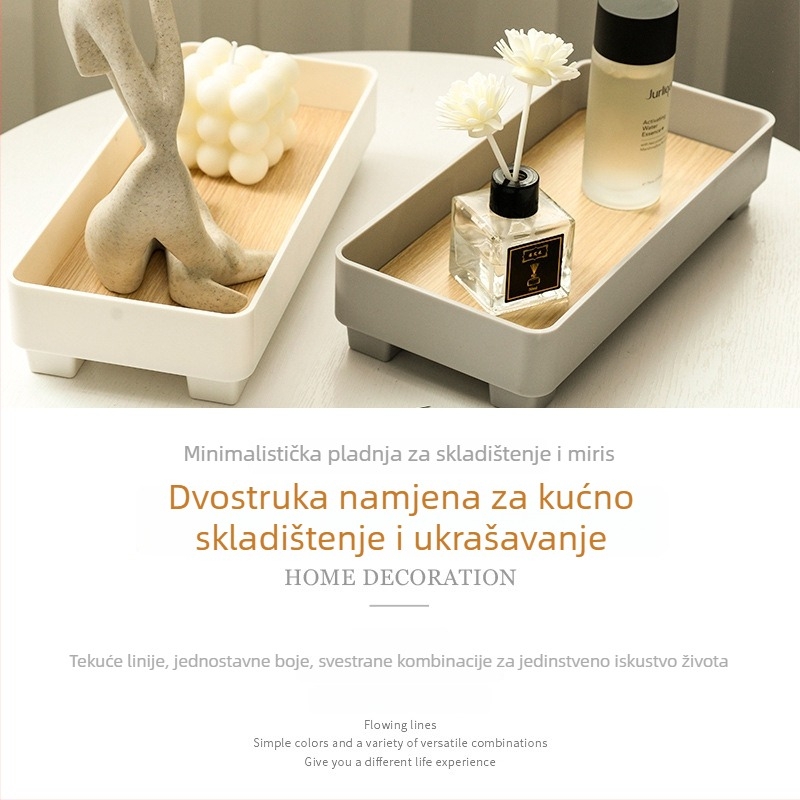 Drveni pladanj za pohranu nakita - kapacitet 2L, model 5042