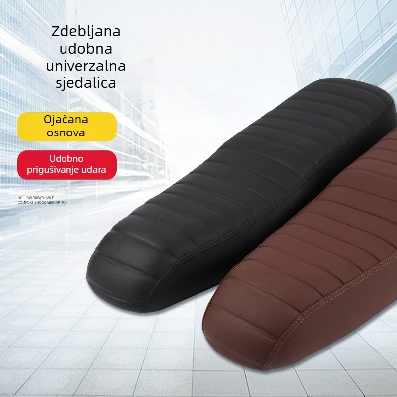 Sjedalo za motocikl chean-001 | Koža, gumena donja ljuska, PP materijal | Univerzalno za gorske bicikle