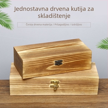 Drvena kutija za stolnu pohranu s poklopcem, zaštita od prašine, novi kineski stil (materijal: drvo; poklopac; zaštita od prašine; kategorija: kutija za stol; stil: novi kineski)