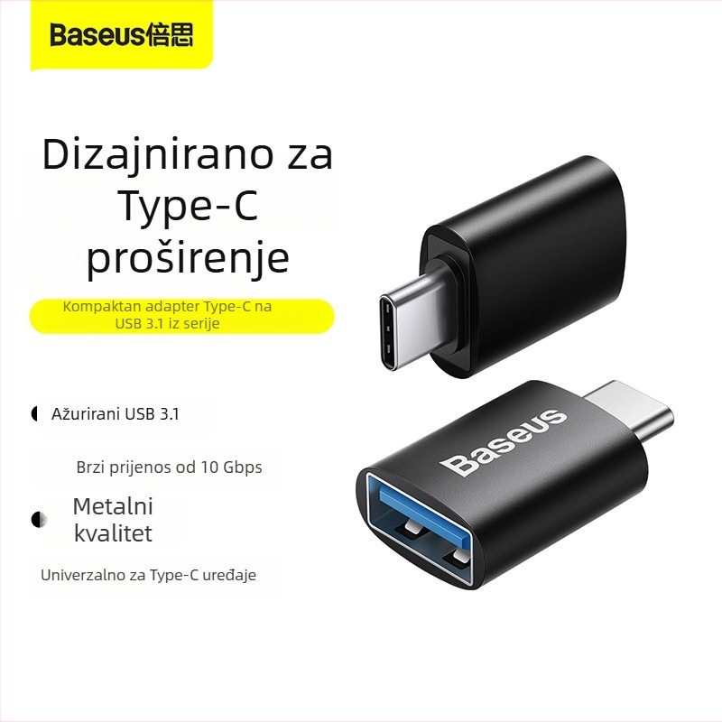 Type-C muški na USB-A ženski OTG mini adapter USB 3.1, model ZJJQ000001