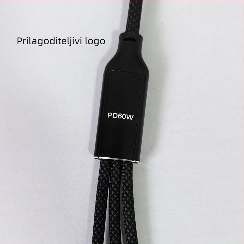 Type-C na 3-portni OTG splitter – 60W brzo punjenje, prijenos podataka, eksterno napajanje