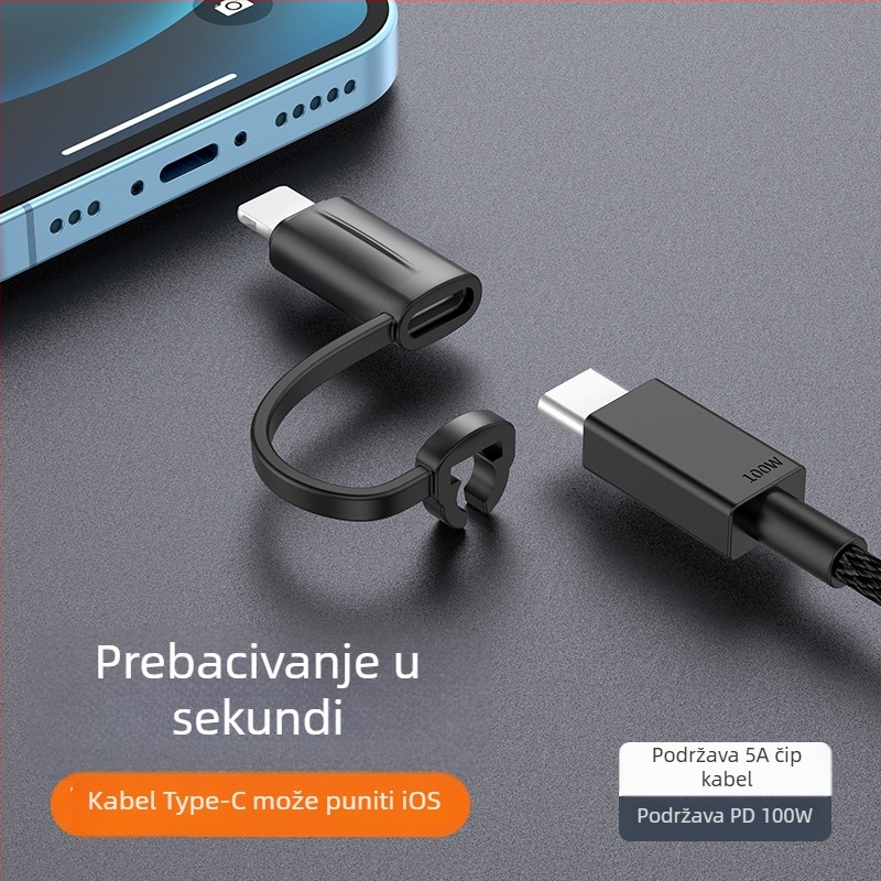 WANCORE cadfaf11 PD adapter Type-C ženski na Lightning muški za iPhone/iPad