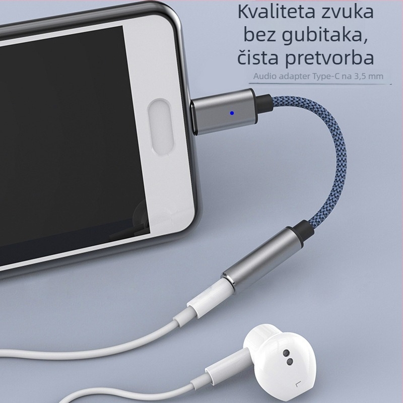 Type-C na 3,5 mm digitalni audio adapter kabel za Huawei, Xiaomi i OPPO uređaje