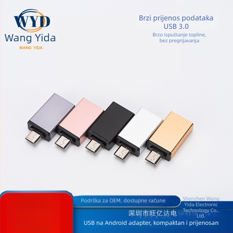 OTG adapter USB 3.0 Type-A ženski na Micro USB muški za Android uređaje
