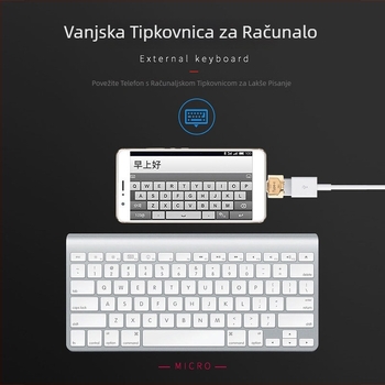 Metalni OTG USB-C adapter, cinkova legura, Type-C za Android telefone i računala, model JY-606, marka JAYA