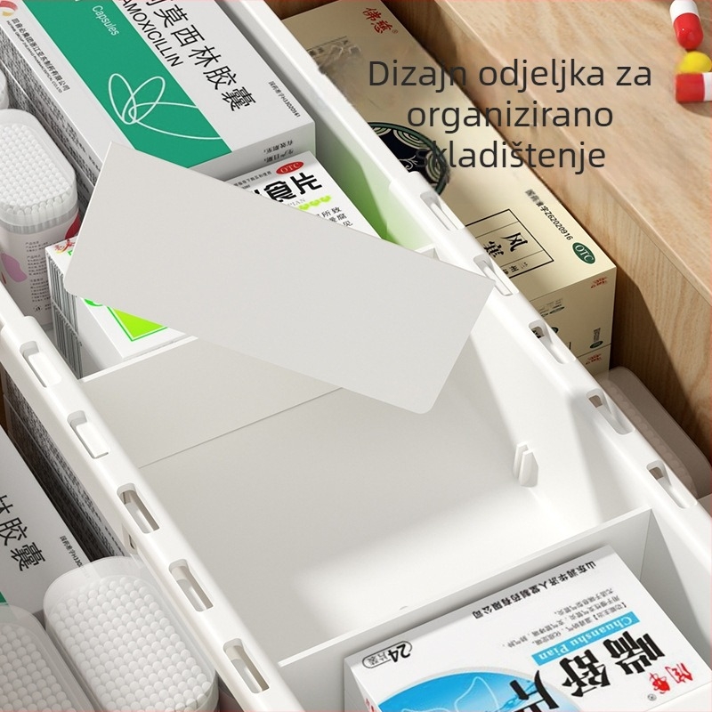 Organizator ladice s pregradama, ABS plastika, kapacitet 2L