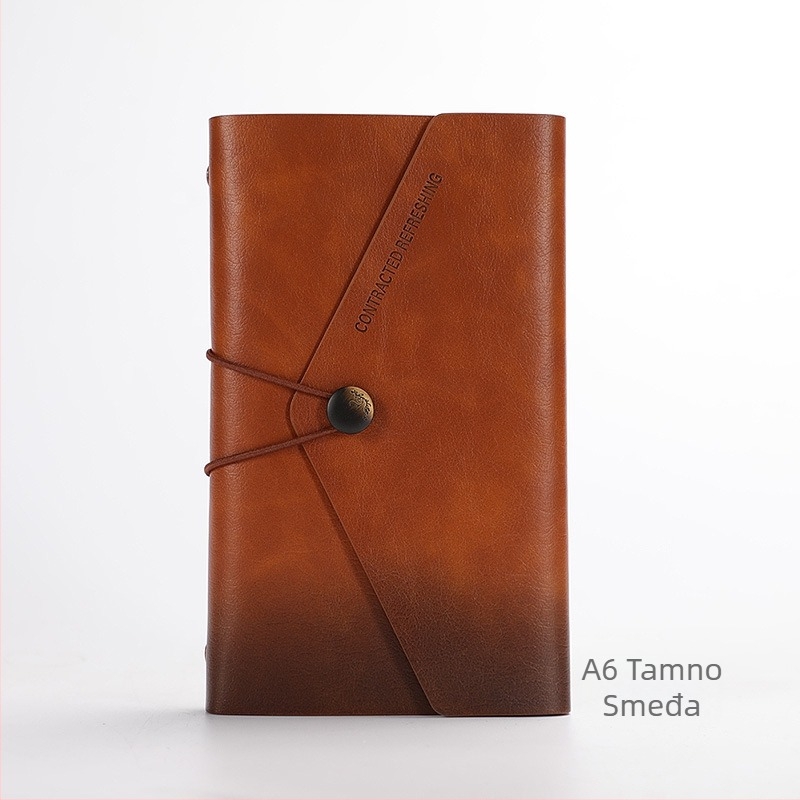 Bilježnica s listovima koji se mogu ukloniti, model AL-HT-Envelope Loose Sheet, PU mikrovlakana navlaka, Forest papir, 80 stranica