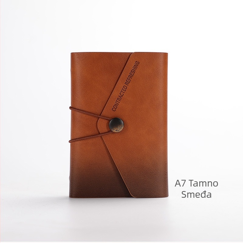 Bilježnica s listovima koji se mogu ukloniti, model AL-HT-Envelope Loose Sheet, PU mikrovlakana navlaka, Forest papir, 80 stranica