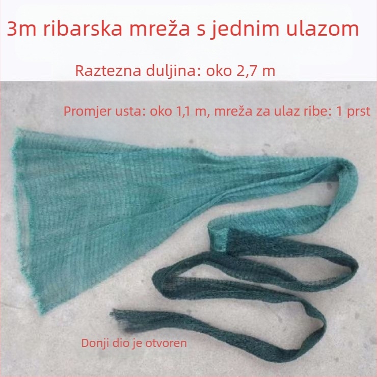 Fisherman ljepilo nit rijeka mreža s glavom i rukavom za ušće rijeke