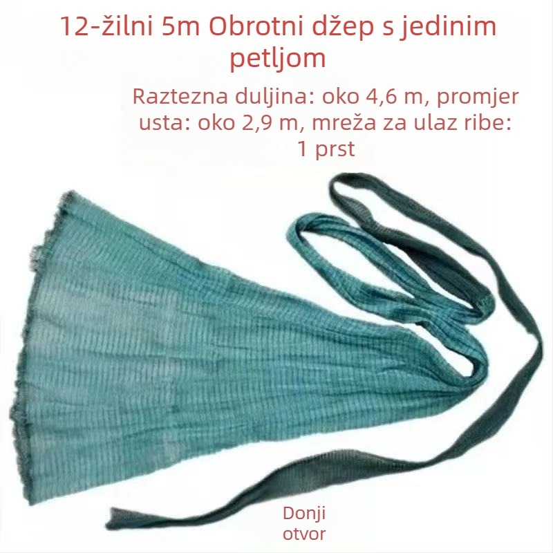 Fisherman ljepilo nit rijeka mreža s glavom i rukavom za ušće rijeke