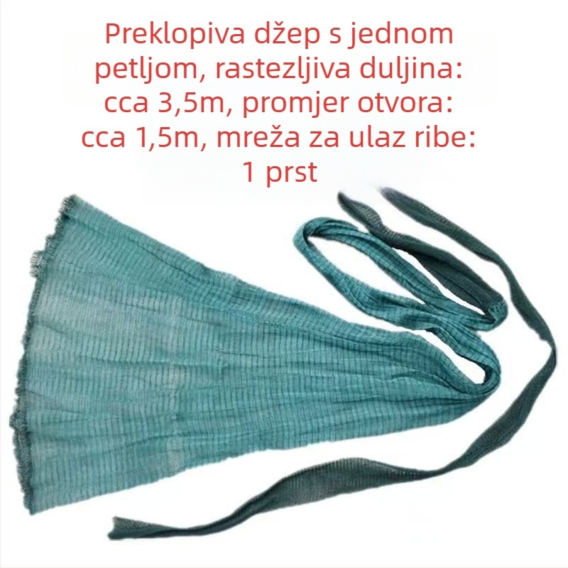 Fisherman ljepilo nit rijeka mreža s glavom i rukavom za ušće rijeke